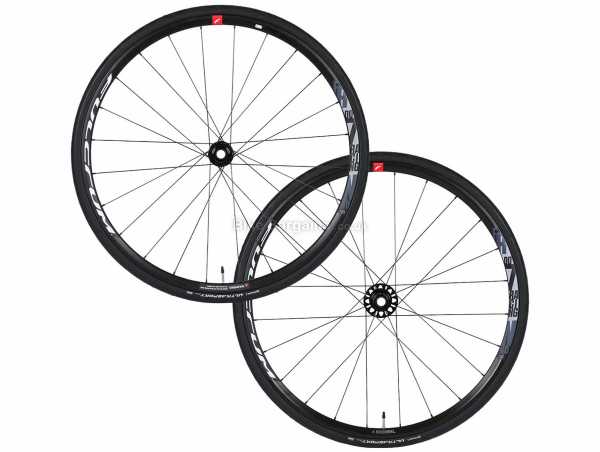 Fulcrum Racing 700 DB Alloy Gravel Wheels 650c / 27.5", Front & Rear, Black, Red, White, Alloy Rim, Shimano 10 / 11 Speed, Centrelock Disc