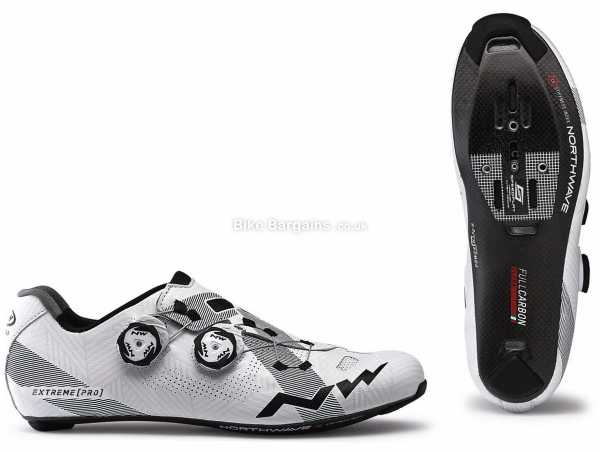 Northwave Extreme Pro Road Shoes 2021 41, White, Black, Boa Fastening, Carbon Construction, 260g