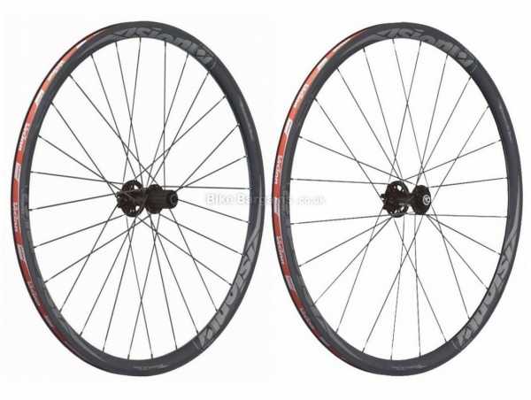 Vision Team 30 Disc Alloy Clincher Road Wheels 700c, Front & Rear, Black, Grey, Red, Alloy Rim, SRAM / Shimano 10 / 11 Speed, Centrelock Disc