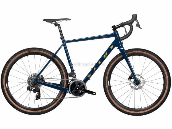 Vitus Substance CRS-2 Rival eTap Carbon Gravel Bike 2021 XL, Blue, Orange, Carbon Frame, 650c Wheels, 24 Speed Rival Groupset, Disc Brakes, Double Chainring, 9.4kg