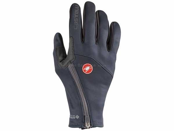 Castelli Mortirolo Gloves 2021 XS,S,M,L,XL,XXL, Black, Blue, Red, Full Finger, Breathable, Windproof, weighs 79g, made from Polyester, Elastane, Silicone