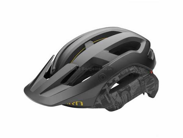 Giro Manifest MIPS MTB Helmet S, Black, Green, Grey, Blue, Men's, 340g, 19 vents, made from Polycarbonate, EPS