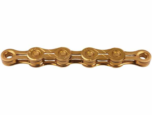 KMC X10EL 10 Speed Chain 10 Speed, 114 Links, weighs 262g, for Road & MTB, Gold, Silver