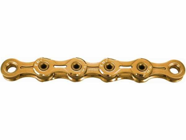 KMC X11SL 11 Speed Chain 11 Speed, 118 Links, weighs 242g, for Road & MTB, Gold, Silver, Black
