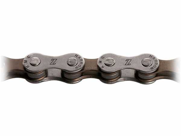 KMC Z8 8 Speed Chain 8 Speed chain with 114 Links, for Road & MTB, weighing 324g, Brown, Silver