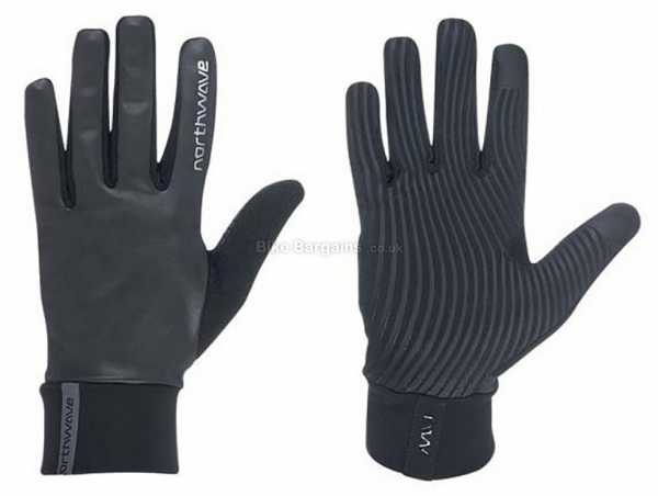 Northwave Active Reflex Gloves 2021 S,M,L,XL,XXL, Black, Men's, Full Finger, made from Polyester, Elastane, Silicone