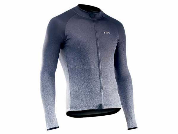 Northwave Blade 3 Long Sleeve Jersey 2021 L, Black, Grey, Yellow, Purple, Men's, Long Sleeve, 3 rear pockets, Thermal, made from Polyester, Elastane