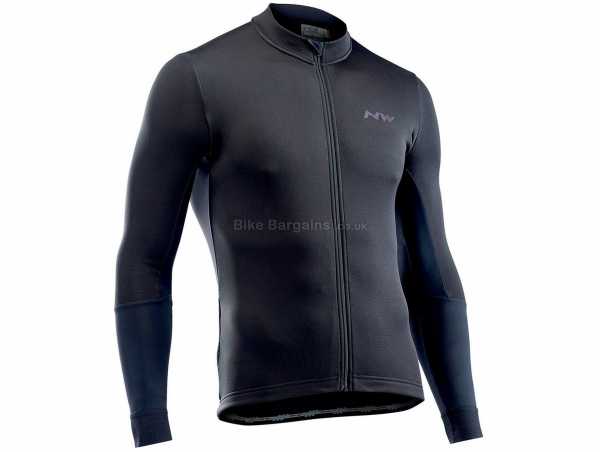 Northwave Extreme Polar Long Sleeve Jersey L,XL, Black, Men's, Long Sleeve, 3 rear pockets, Thermal, Breathable, made from Polyester, Elastane