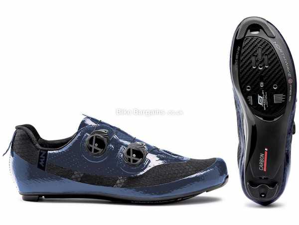 Northwave Mistral Plus Road Shoes 2021 46,47 - some are extra, Blue, White, Grey, Silver, Men's, Boa fastening, made from Carbon, Synthetic Leather