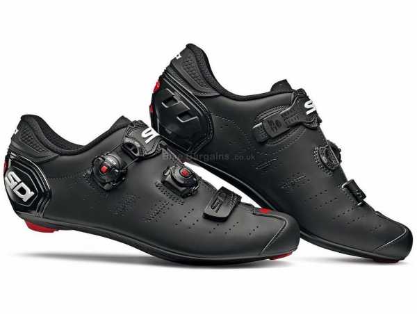 Sidi Ergo 5 Matt Road Shoes 46, Red, Black, Orange, Carbon Sole, Boa, Velcro