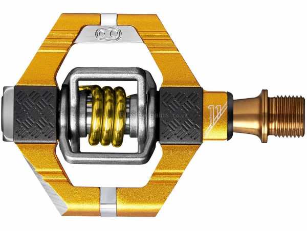 Crank Brothers Candy 11 Pedals Titanium Clipless MTB Pedals, weighs 598g, Gold, Black, Silver