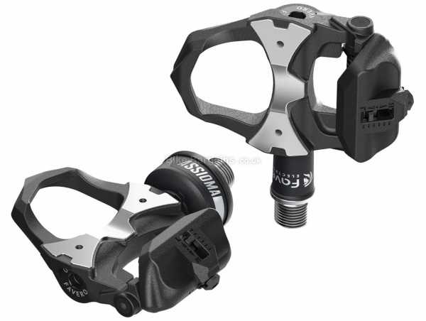 Favero Assioma Uno Power Meter Pedals Clipless Pedal Power Meter, weighs 303g, Black, Silver