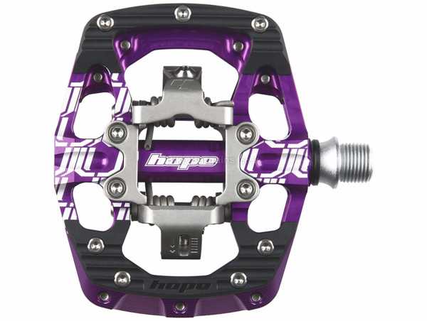 Hope Union Gravity Pedals Alloy Clipless, Flat MTB Pedals, weighs 498g, Black, Blue, Orange, Purple, Red
