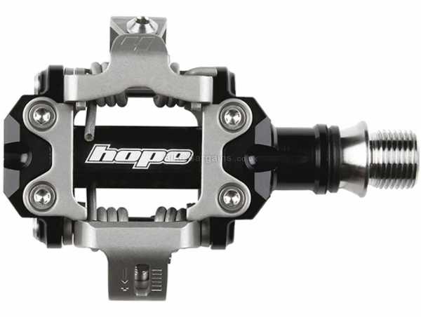 Hope Union Race Pedals Titanium Clipless MTB Pedals, weighs 324g, Black, Silver