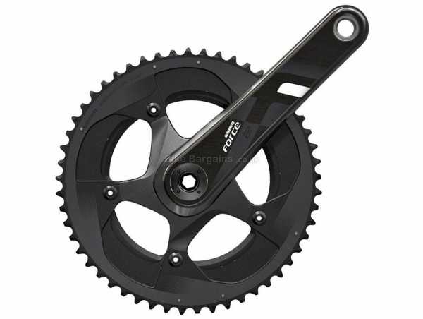 SRAM Force 22 GXP 11 Speed Double Chainset 11 Speed, Double Chainring, Carbon cranks, 172.5mm,175mm, weighs 714g, Black