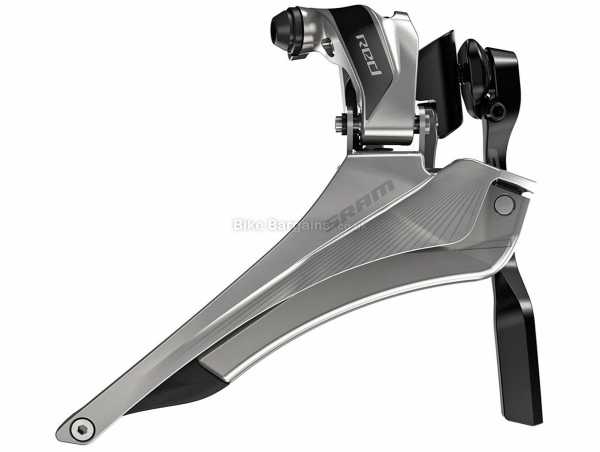 SRAM Red 22 11 Speed Front Derailleur Red 11 Speed Double Front Mech, weighs 79g, Black, Silver