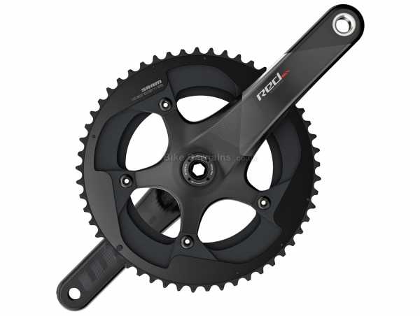 SRAM Red BB30 11 Speed Double Chainset 11 Speed, Double Chainring, Carbon cranks, 165mm,170mm,172.5mm,175mm, weighs 557g, Black