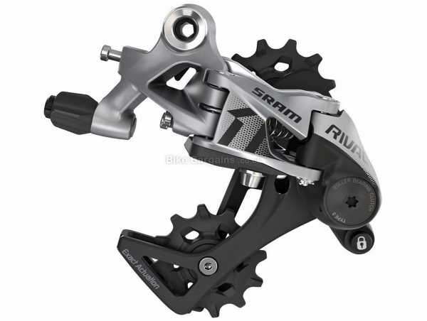 SRAM Rival 1 11 Speed Rear Derailleur 11 Speed Rival Rear Mech, Road usage, weighs 272g, Black, Silver