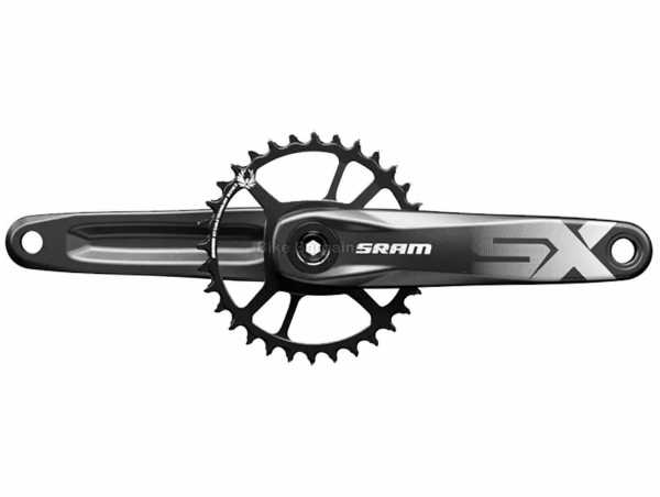 SRAM SX Eagle DUB 12 Speed Single Chainset 12 Speed, Single Chainring, Alloy cranks, 165mm,170mm,175mm, weighs 653g, Black, Silver