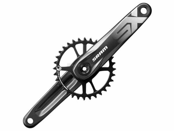 SRAM SX Eagle PS 12 Speed Single Chainset 12 Speed, Single Chainring, Alloy cranks, 165mm,170mm,172.5mm,175mm, weighs 653g, Black, Silver
