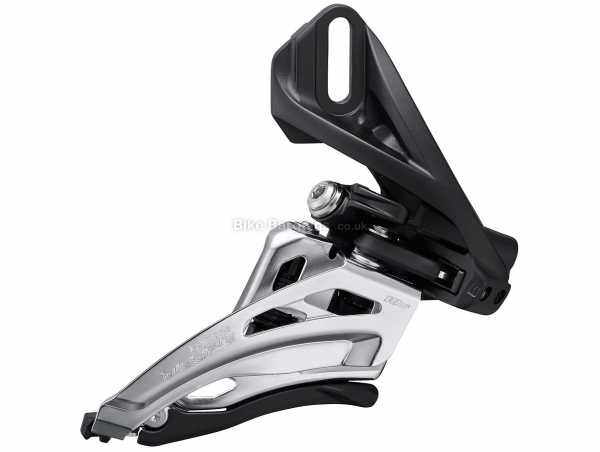 Shimano Deore M4100 Direct Mount 10 Speed Front Derailleur Deore 10 Speed MTB Front Mech, Double Chainring, weighs 155g, Black, Silver