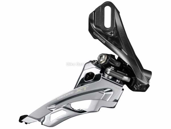 Shimano Deore XT M8000 11 Speed Front Derailleur XT 11 Speed Triple Front Mech, weighs 136g, Black, Silver