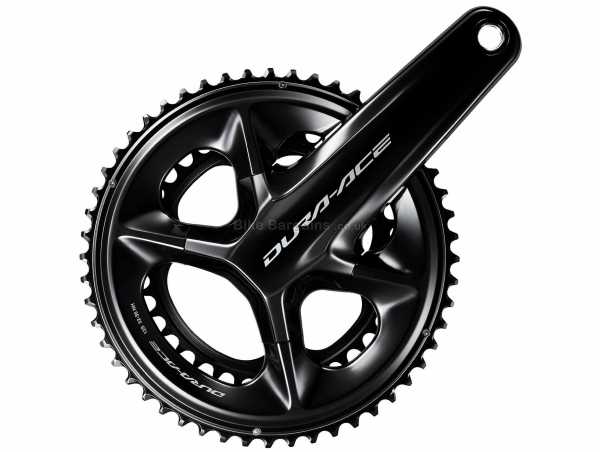 Shimano Dura-Ace R9200 12 Speed Double Chainset 12 Speed, Double Chainring, Alloy cranks, 170mm,172.5mm,175mm, weighs 714g, Black