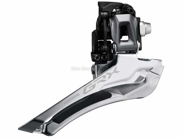Shimano GRX 810 11 Speed Front Derailleur GRX 11 Speed Gravel Front Mech, Double Chainring, weighs 96g, Black, Silver