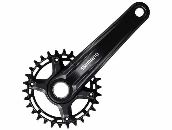 Shimano MT510 12 Speed Single Chainset 12 Speed, Single Chainring, Alloy cranks, 170mm,175mm, weighs 756g, Black