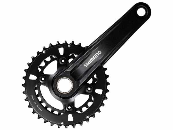 Shimano MT610 12 Speed Double Chainset 12 Speed, Double Chainring, Alloy cranks, 170mm,175mm, weighs 784g, Black
