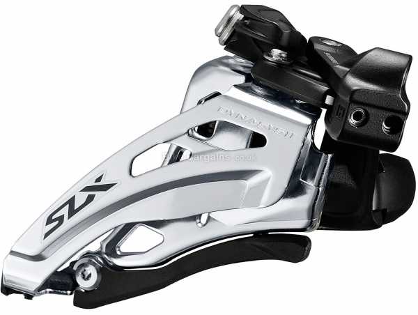 Shimano SLX M7020 11 Speed Front Derailleur SLX 11 Speed MTB Front Mech, Double Chainring, weighs 132g, Black, Silver