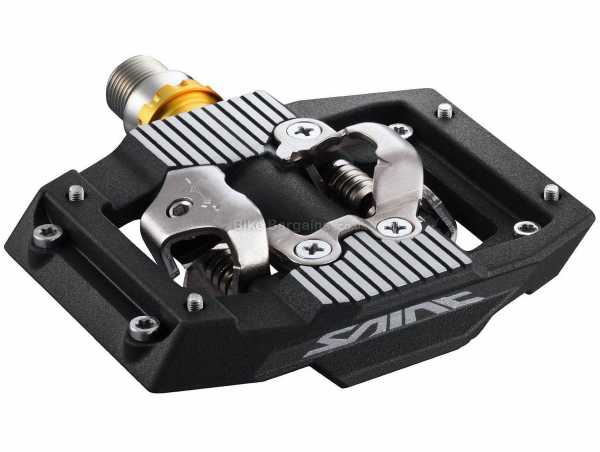 Shimano Saint M821 Pedals 9/16" Flat / Clipless Saint Pedals, MTB usage, weighs 546g, Black, Silver