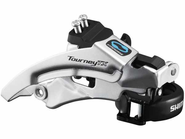 Shimano Tourney TX800 7 8 Speed Front Derailleur Tourney 7 or 8 Speed MTB & Road Front Mech, Triple Chainring, weighs 272g, Black, Silver