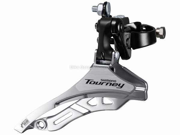 Shimano Tourney TY300 6 7 Speed Front Derailleur Tourney 6 or 7 Speed MTB & Road Front Mech, Triple Chainring, weighs 280g, Black, Silver