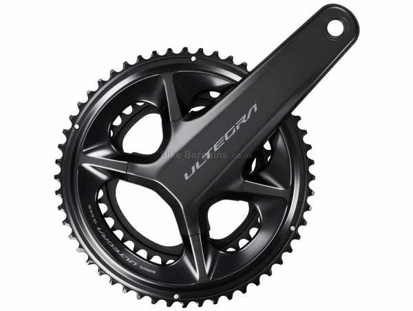 Shimano Ultegra R8100 12 Speed Double Chainset 12 Speed, Double Chainring, Alloy cranks, 165mm,170mm,172.5mm,175mm, weighs 711g, Black
