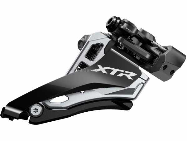 Shimano XTR M9100 Direct Mount 12 Speed Front Derailleur XTR 12 Speed MTB Front Mech, Double Chainring, weighs 110g, Black, Grey, Silver