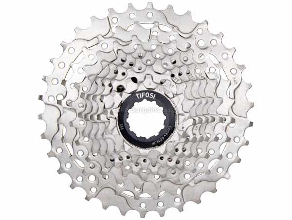 Tifosi HG 9 Speed Cassette 9 Speed Cassette, Silver, weighs 395g, Silver, made from Steel
