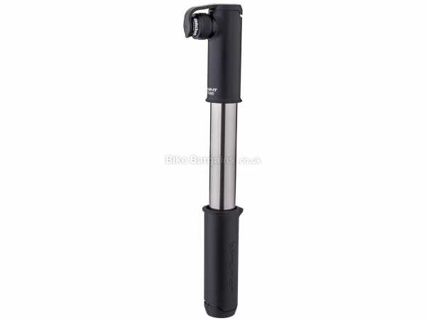 Birzman Scope Apogee Hand Pump 120psi, for Presta & Schrader valves, weighs 100g, measures 22cm, made from Alloy, Silver, Black