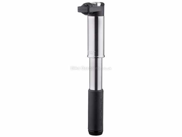 Birzman Sheath Apogee Hand Pump 160psi, for Presta & Schrader valves, weighs 120g, measures 195mm, made from Alloy, Silver, Black