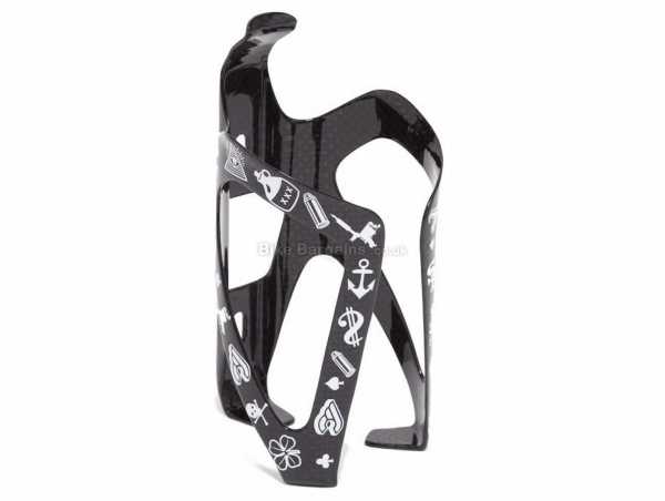 Cinelli Mike Giant Bottle Cage weighs 24g, made from carbon, Black, Gold