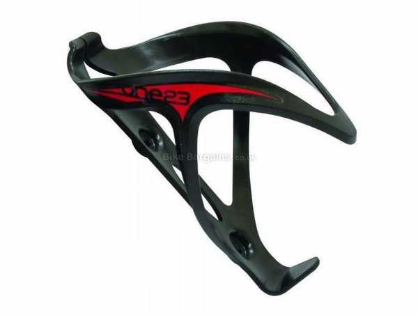ETC Pro Bottle Cage weighs 28g, made from polycarbonate, Black, Red