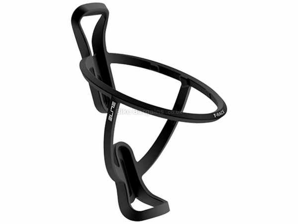 Elite T-Race Bottle Cage weighs 29g, made from polycarbonate, 74mm, Black, Grey, Brown, Red, Blue, Green