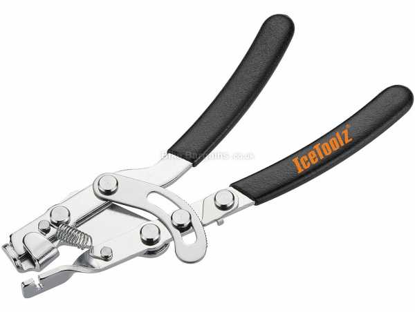 IceToolz Cable Puller Pliers Black, Silver, weighs 227g, made from Steel with PVC handle