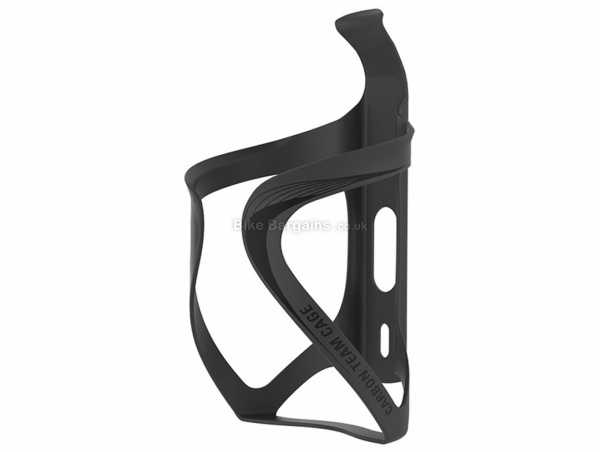Lezyne Carbon Team Bottle Cage weighs 24g, made from carbon, Black