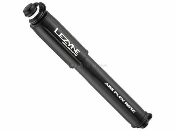 Lezyne Tech Drive HP Pump 120psi, for Presta & Schrader valves, weighs 100g, measures 216mm, made from Alloy, Black