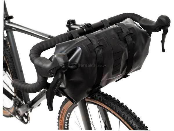 LifeLine Adventure Handlebar Bag 11 litre Bikepacking Handlebar bag, weighs 520g, Black, made from Polyester