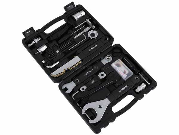 Merlin 20 Piece Tool Kit 20 piece tool kit, Black, Silver, made from Steel