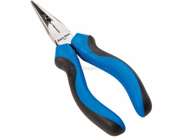 Park Tool NP-6 Needle Nose Pliers Black, Blue, Silver, weighs 170g, made from Steel with Rubber handle