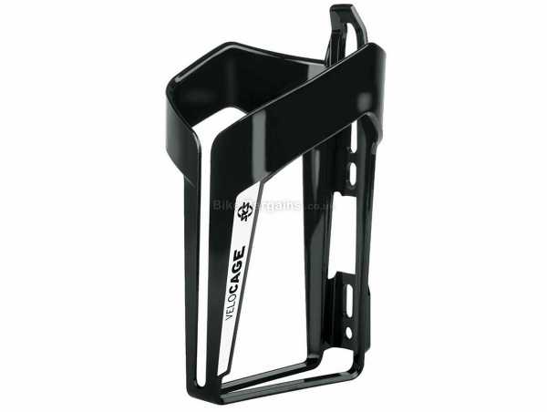 SKS Velocage Bottle Cage weighs 40g, made from polycarbonate, Black, White
