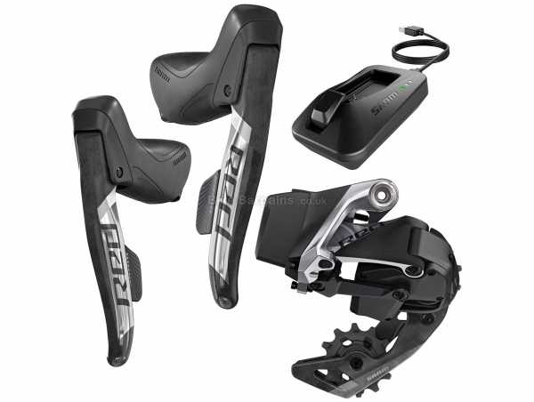 SRAM Red eTap AXS D1 1x 12 Speed Groupset 12 Speed, Single Chainring, weighs 1.039kg, made from Carbon & Alloy, Black, Silver